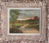 SIGNED JAY COUNTRY LANDSCAPE OIL ON