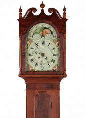 A FEDERAL CHERRY CASE MOON PHASE TALL