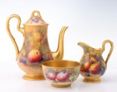 ROYAL WORCESTER PAINTED FRUIT THREE
