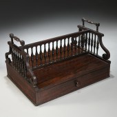 GEORGE IV ROSEWOOD TABLETOP BOOKSTAND