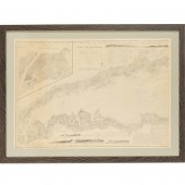 LONG ISLAND SOUND, 1855 NAVIGATION MAP