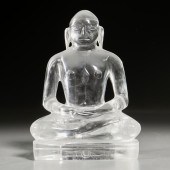 CHINESE CARVED ROCK CRYSTAL FIGURE OF