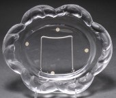LALIQUE MOLDED FROSTED DISH WITH 3c2daf