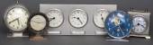 GROUP OF DESK AND WALL CLOCKS, 5 including