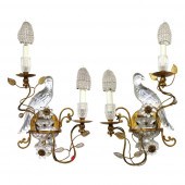 MAISON BAGUES FRENCH CRYSTAL SCONCES