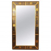 BRUBER ETCHED & GILDED VENETIAN MIRROR