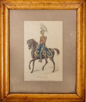 THE BRITISH ARMY HAND-COLORED ENGRAVING