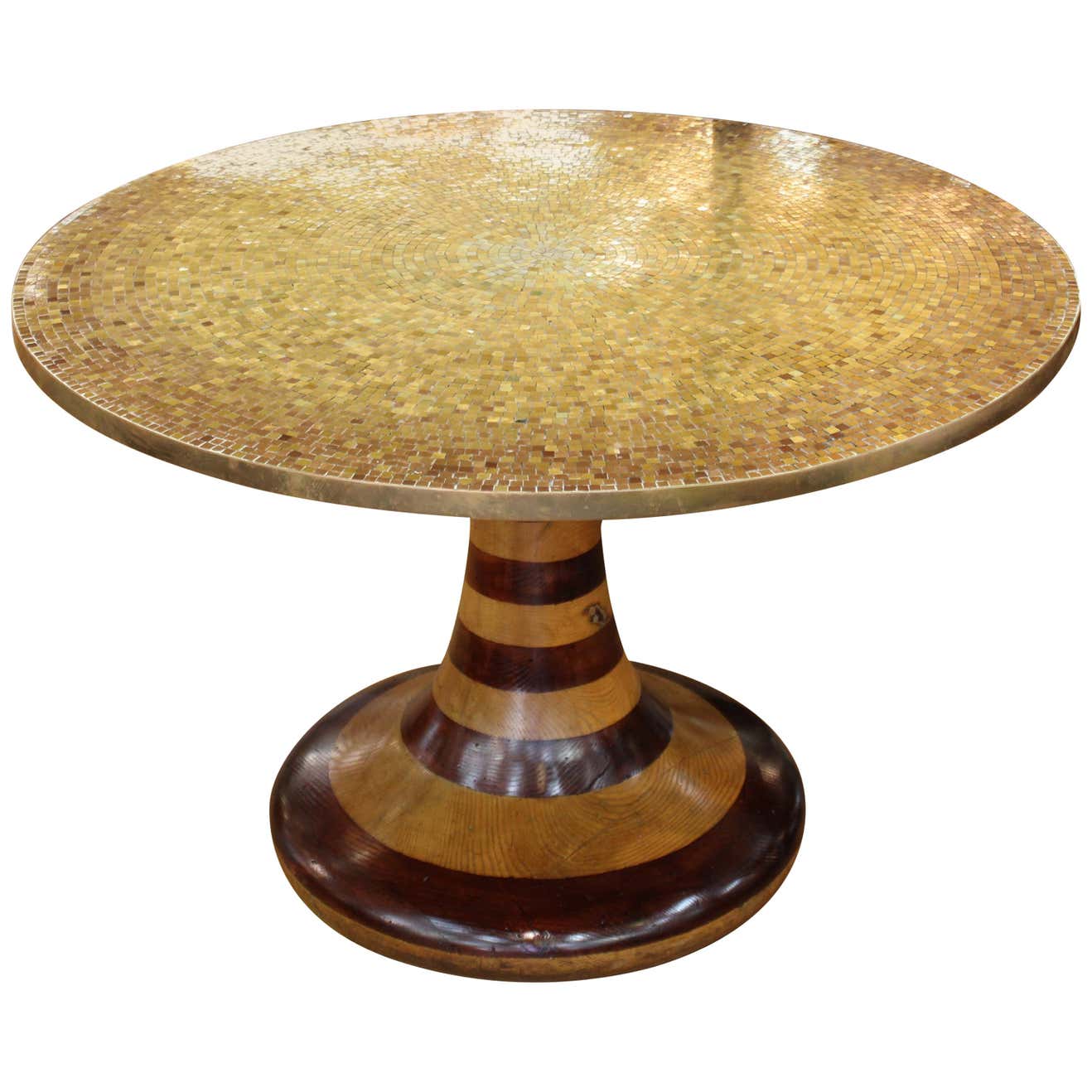 WENDELL CASTLE STYLE TABLE W GOLD