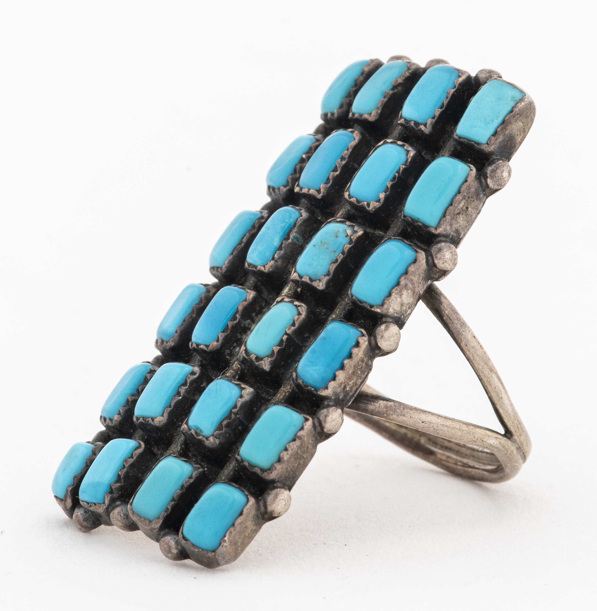 NATIVE AMERICAN NAVAJO SILVER TURQUOISE 3c588a