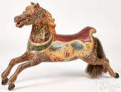 SMALL CARVED AND PAINTED CAROUSEL HORSESmall