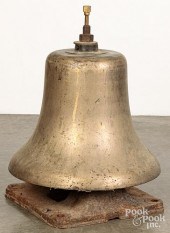 LARGE BRONZE BELL, STAMPED 3861, WITH