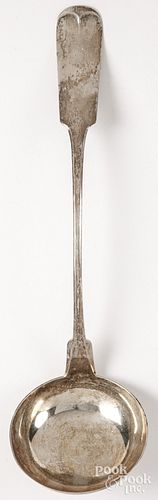 NEW YORK COIN SILVER LADLE BY STEBBINS 3c649a