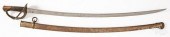 FRENCH CAVALRY SABER AND SCABBARD, 19TH