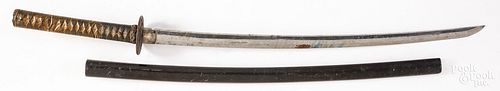 WWII JAPANESE SWORD AND SCABBARDWWII 3c657f