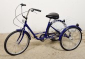 Acclaim tricycle, blue frame with basket
