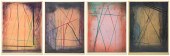 James Groff (American, b 1937) (4) abstract