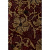 LONG SCROLL GILT EMBOSSED LEATHER PAPER,
