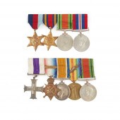 GROUP OF FIVE GREAT WAR MEDALS
AWARDED