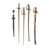 FOUR CONTINENTAL CEREMONIAL SWORDS
19TH