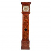 QUEEN ANNE WALNUT AND MARQUETRY LONGCASE