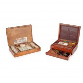 Y TWO VICTORIAN ARTISTS BOXES
19TH