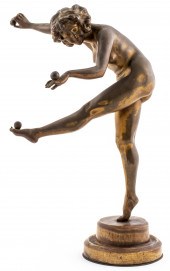 CLAIRE COLINET THE JUGGLER BRONZE