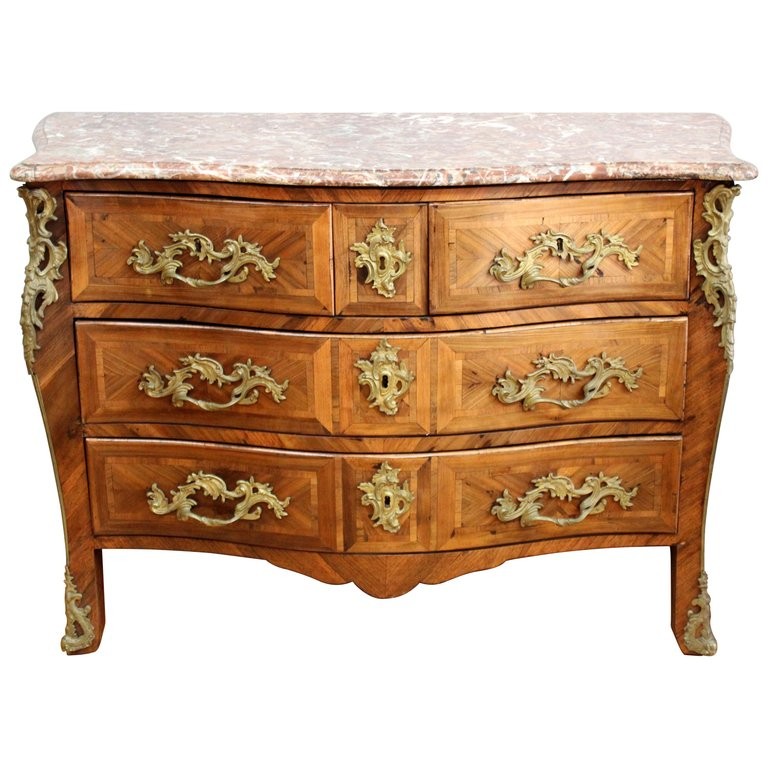 JEAN DEMOULIN FRENCH LOUIS XV COMMODE  3c466a