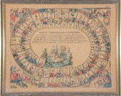 EARLY GERMAN BOARD GAME LITHOGRAPH Titled