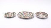 CHINESE EXPORT ROSE MEDALLION PLATES,