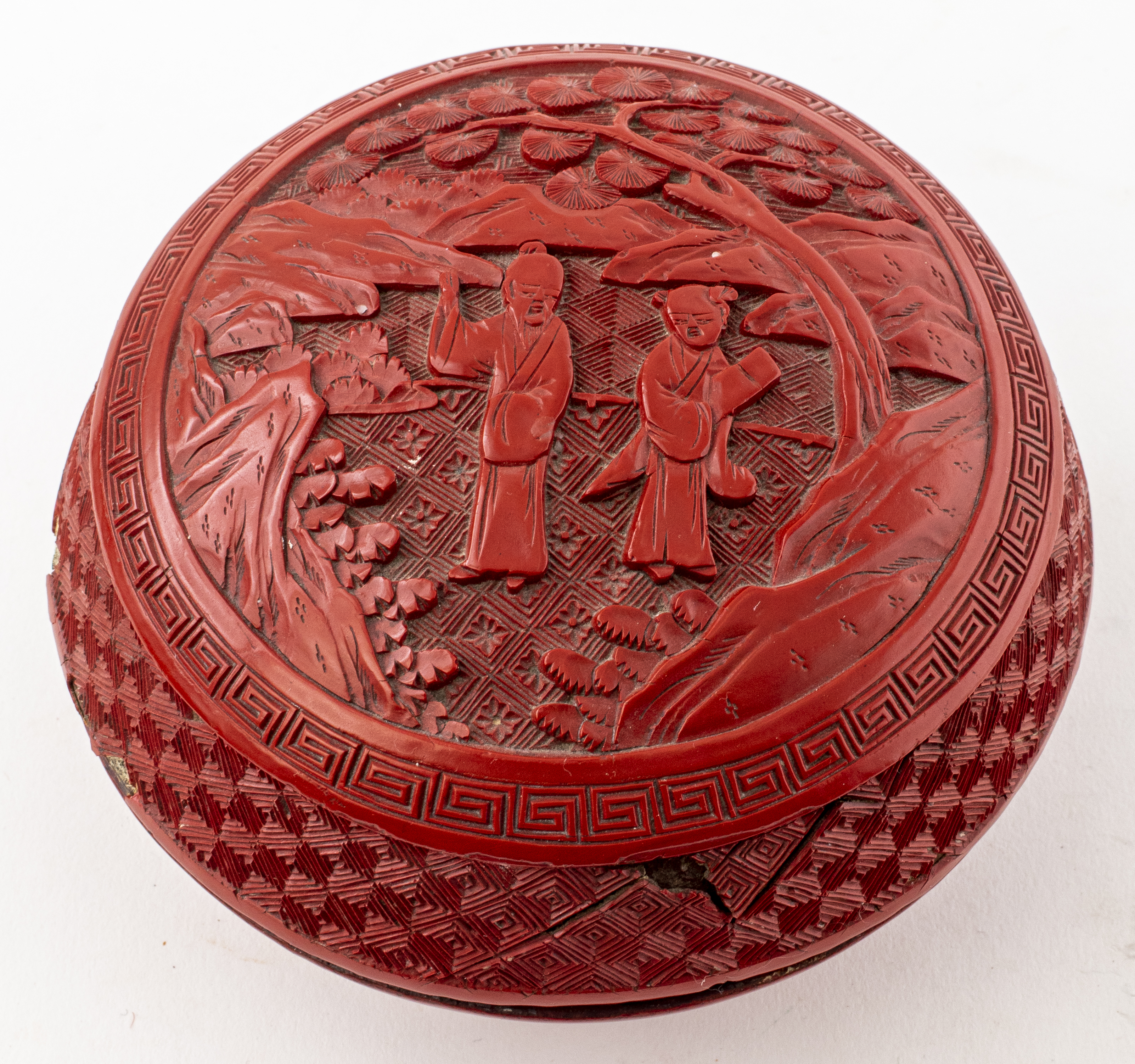 CHINESE CARVED CINNABAR LACQUER 3c53b3
