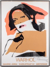 ANDY WARHOL SIGNED POSTER, GALERIE JURKA