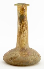ANCIENT ROMAN GLASSTRUMPET VASE Ancient