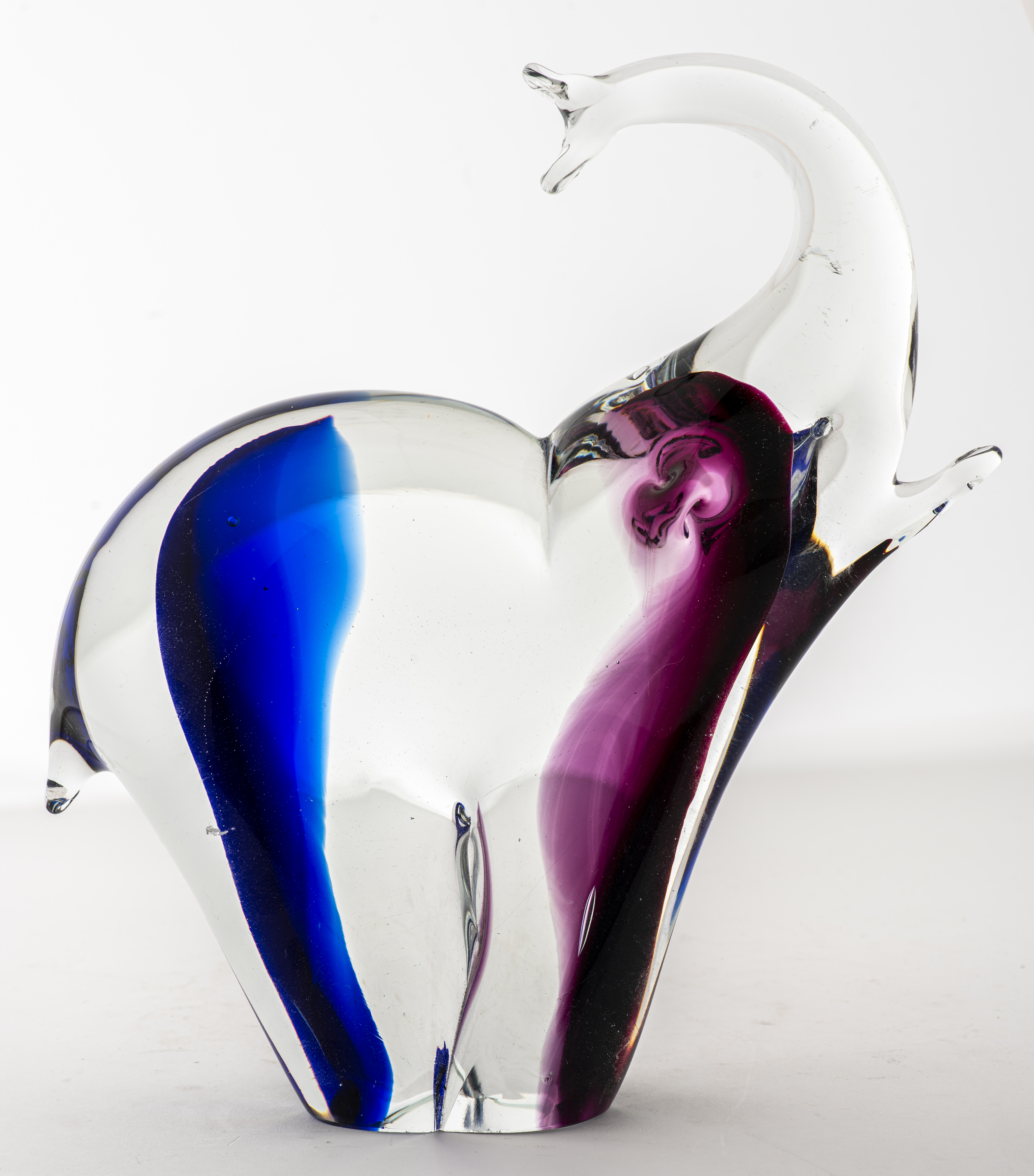 ITALIAN MURANO ART GLASS ELEPHANT 3c54d1