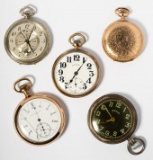 GROUP OF FIVE POCKET WATCHESGroup of