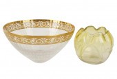 TWO CRYSTAL BOWLSTwo Crystal Bowls,