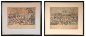 Two 19th C. prints, Battle of Lexington