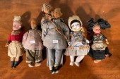Five vintage dolls, including;  two
