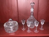 A Orrefors signed 12H crystal decanter