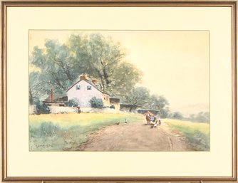 Watercolor painting of a rural 3c8974