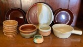 Clay and earthen ware goods, some signed/marked,