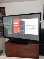 A Zenith Plasma TV flat screen television,