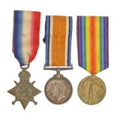 WWI, group of three, 1914-15 Star, British