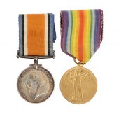 WWI, pair, British War Medal and Victory