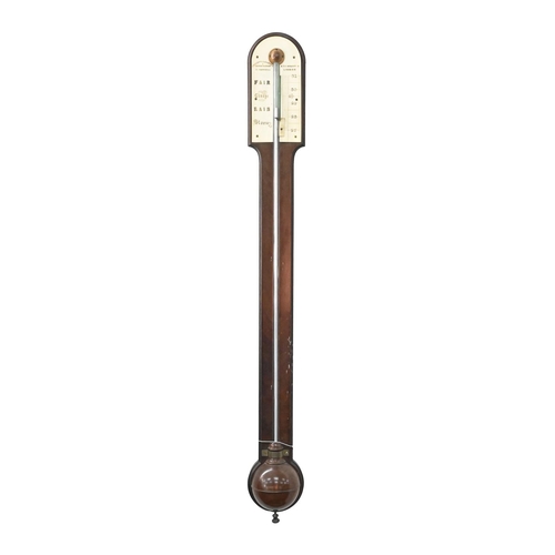 A Victorian mahogany stick barometer  3c8bd8
