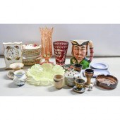 Miscellaneous ceramics and glass, including