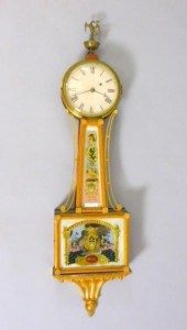 AMERICAN BANJO CLOCK. 19TH CENTURY.