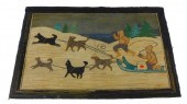 GRENFELL RUG. 1920S. LANDSCAPE WITH