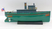 BUDDY L TUG BOAT NUMBER 3000. PAINTED