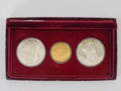 1984 OLYMPIC GAMES GOLD AND SILVER COIN