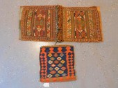 (2) ORIENTAL SADDLE BAGS. EARLY 20TH
